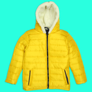 Puffer Jacket For unisex Yellow Color